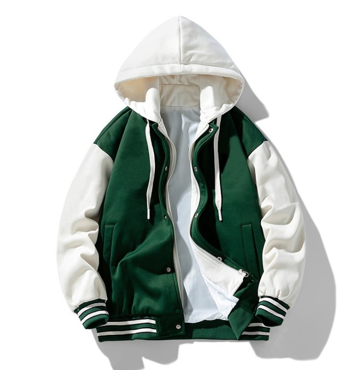 Loose casual and fashionable baseball jacket trend jacket