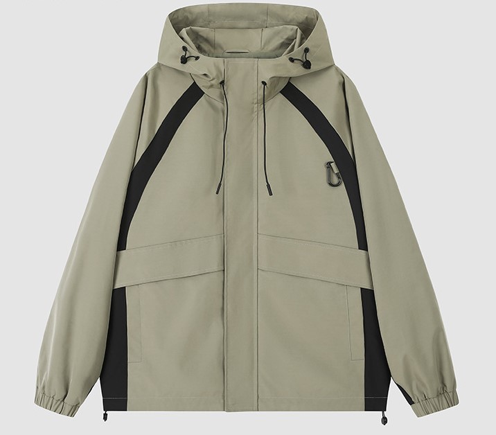 Retro casual work attire stormtrooper hooded outdoor trendy jacket