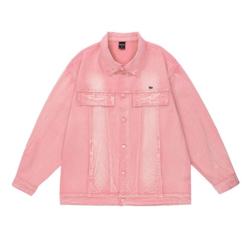 Vintage Street Wash Gradient Trendy Denim Jacket