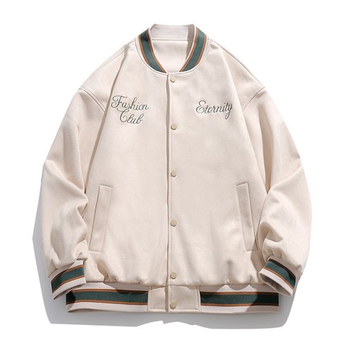 Embroidered Loose Fitting Casual Baseball Suit Trendy Jacket