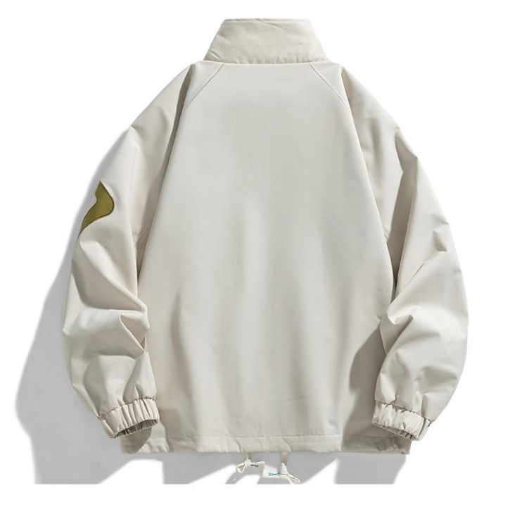 Casual stand collar loose fitting fashion trend jacket
