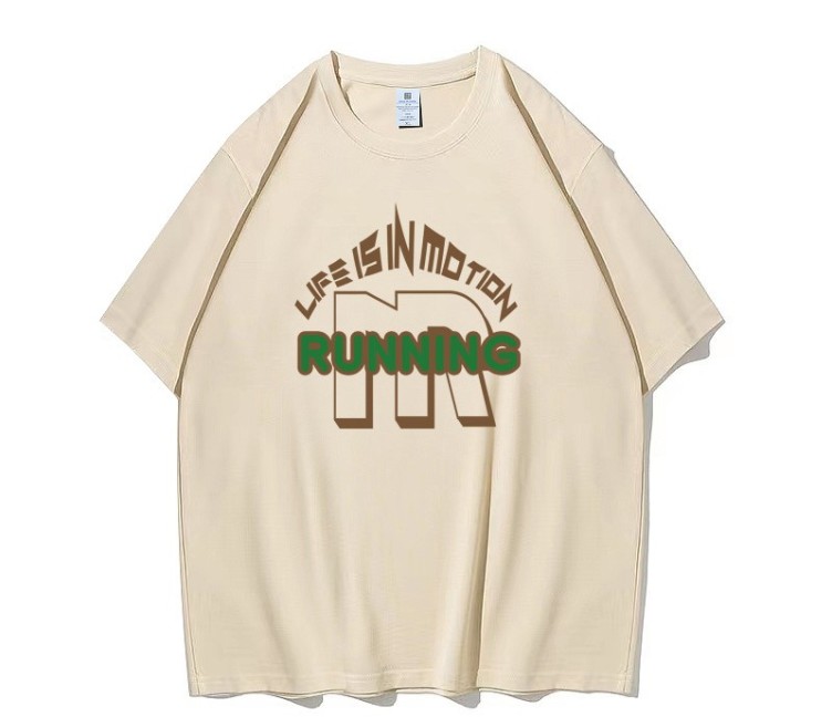 Vintage casual versatile loose fitting T-shirt