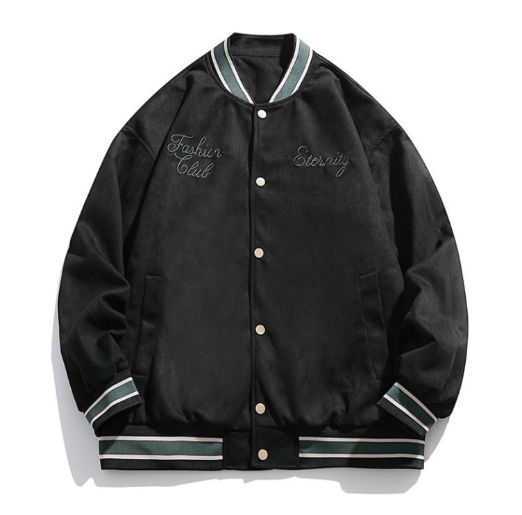 Embroidered Loose Fitting Casual Baseball Suit Trendy Jacket