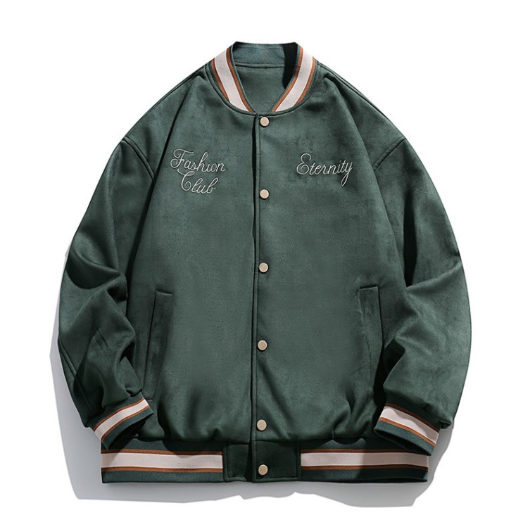 Embroidered Loose Fitting Casual Baseball Suit Trendy Jacket
