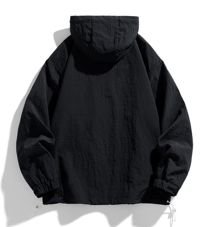 Hooded Windbreaker Loose Casual Jacket