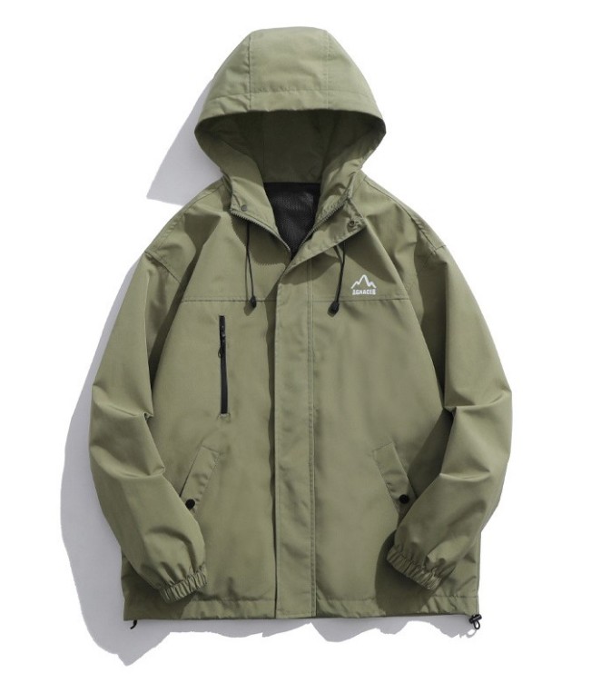 Outdoor Casual Loose Fitting Work Clothes Hooded Jacket