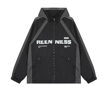 Contrast Patchwork Trench Casual Jacket
