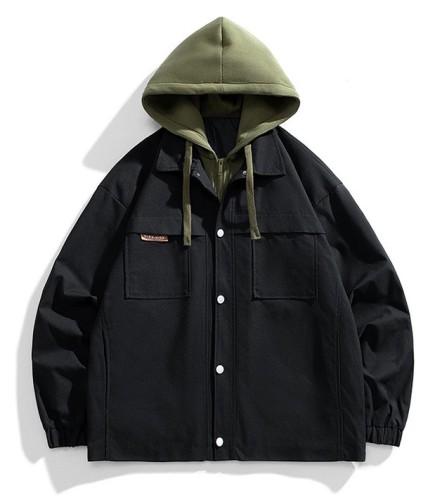 Loose Trend Versatile Hooded Work Jacket