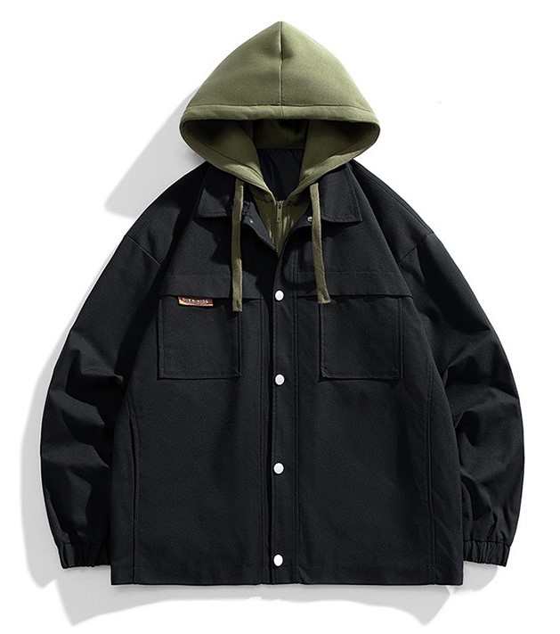 Loose Trend Versatile Hooded Work Jacket