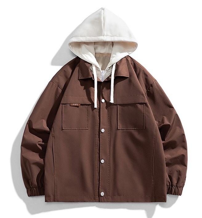 Loose Trend Versatile Hooded Work Jacket
