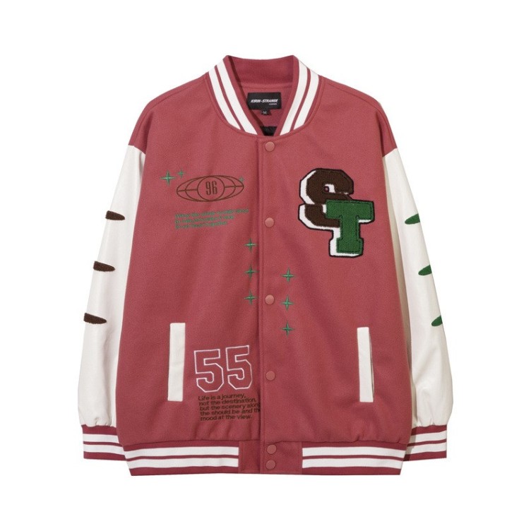 Embroidered baseball jersey loose casual jacket