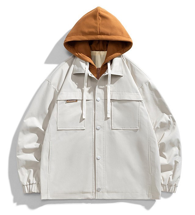 Loose Trend Versatile Hooded Work Jacket