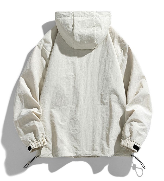 Hooded Windbreaker Loose Casual Jacket