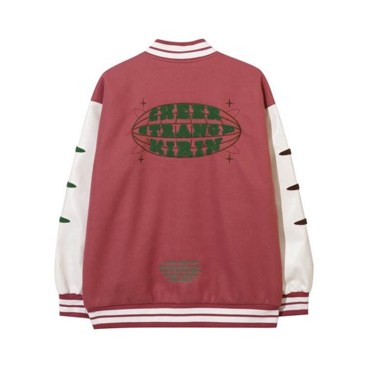 Embroidered baseball jersey loose casual jacket