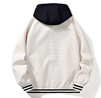 Loose fitting casual hooded jacket