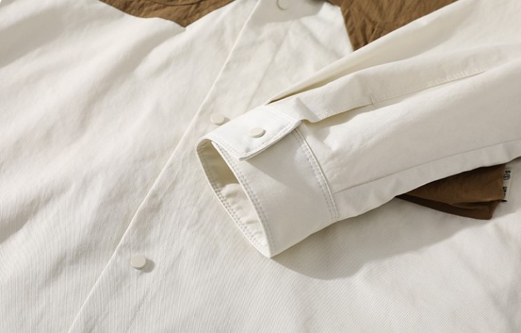 Fake two-piece color matching work suit with button up lapel jacket