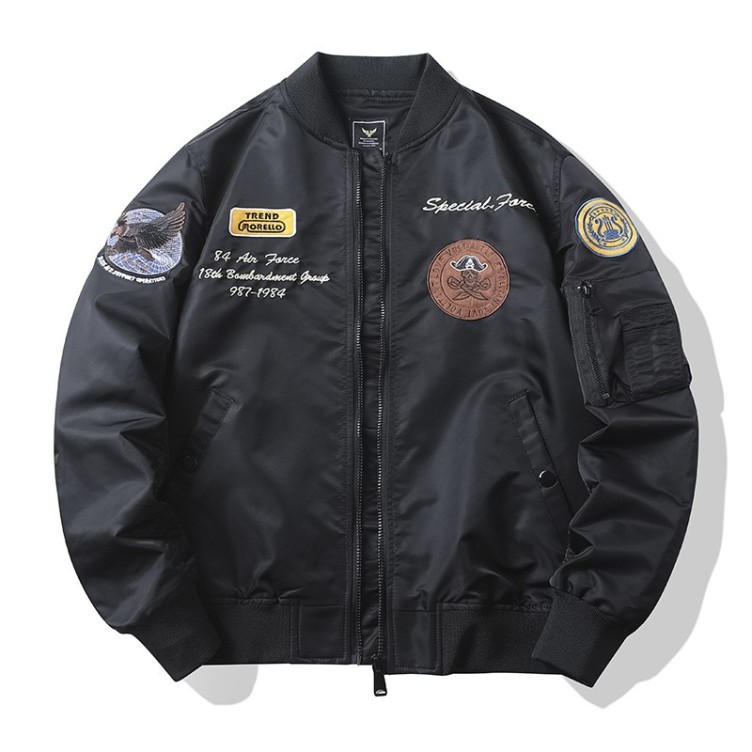 Loose and versatile embroidered casual jacket
