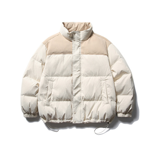 Stand collar down jacket Japanese retro loose down jacket