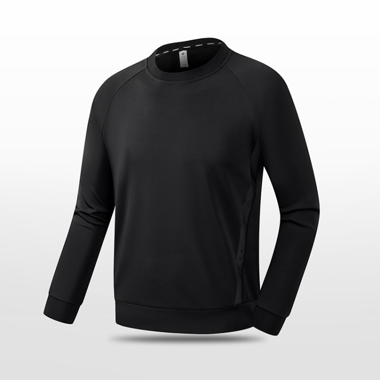 Round neck long sleeve outdoor running casual sports sweatshirt