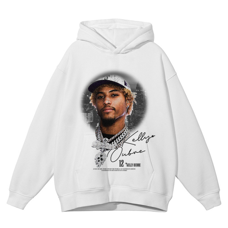 Ubre printed American hooded sweatshirt pure cotton pullover hoodie