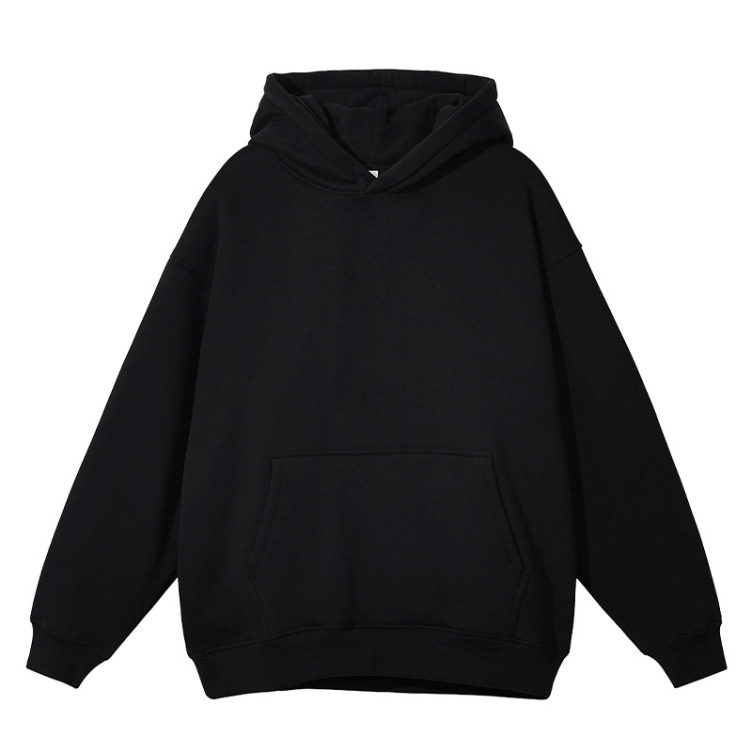Terry 420g hooded sweatshirt clean washed distressed pullover hoodie