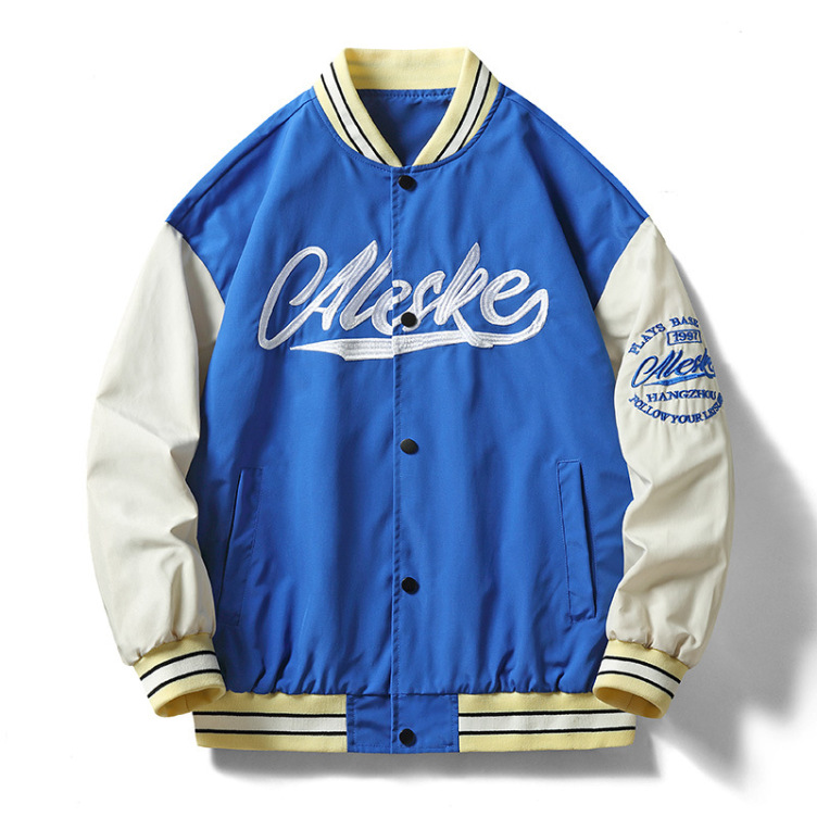 Loose men's baseball uniform Jacket
