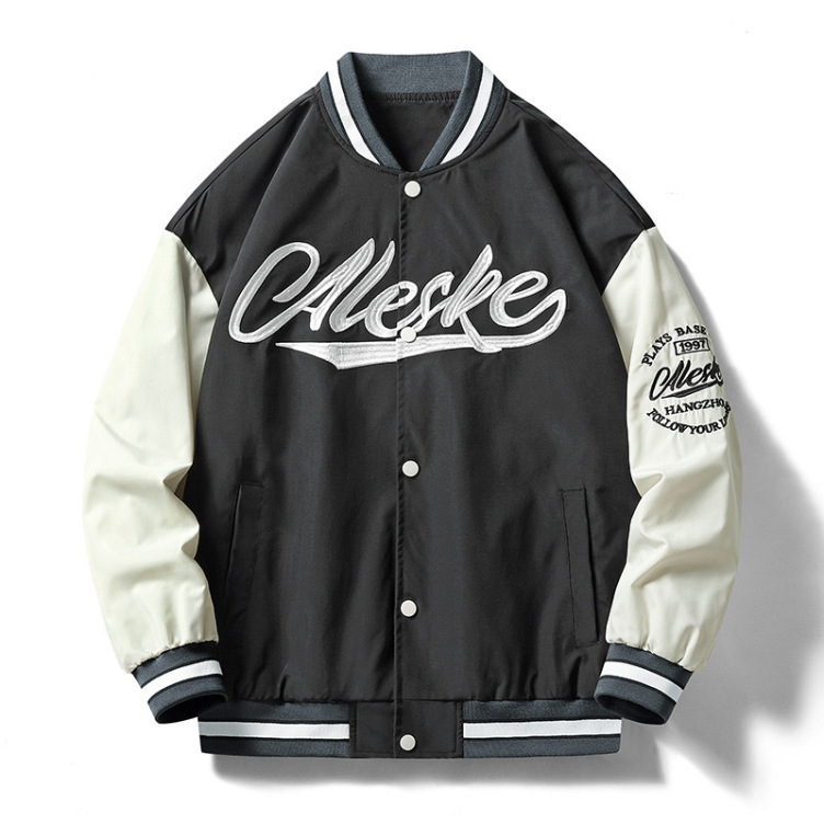 Loose men's baseball uniform Jacket