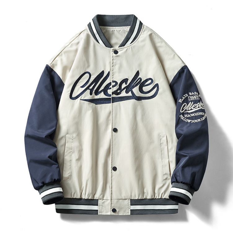 Loose men's baseball uniform Jacket