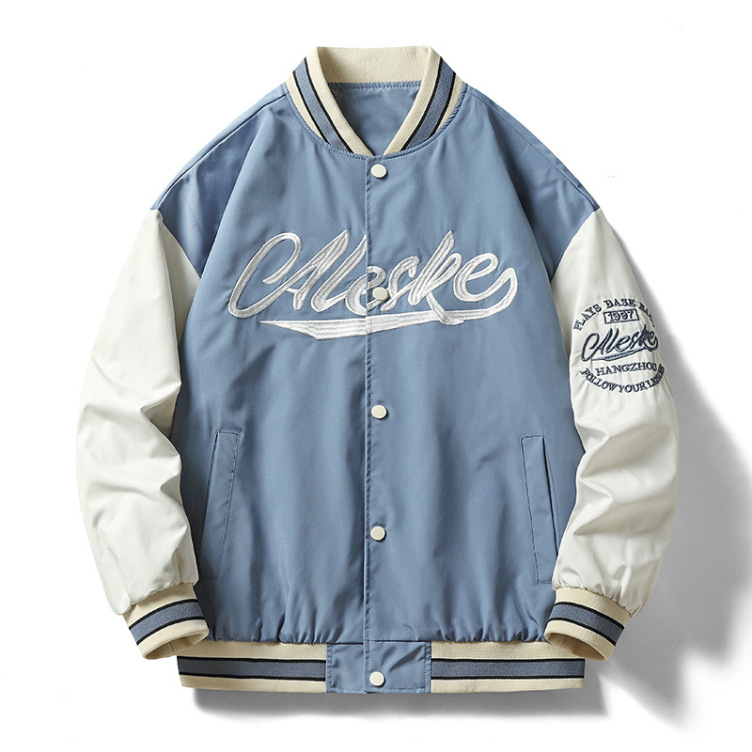 Loose men's baseball uniform Jacket