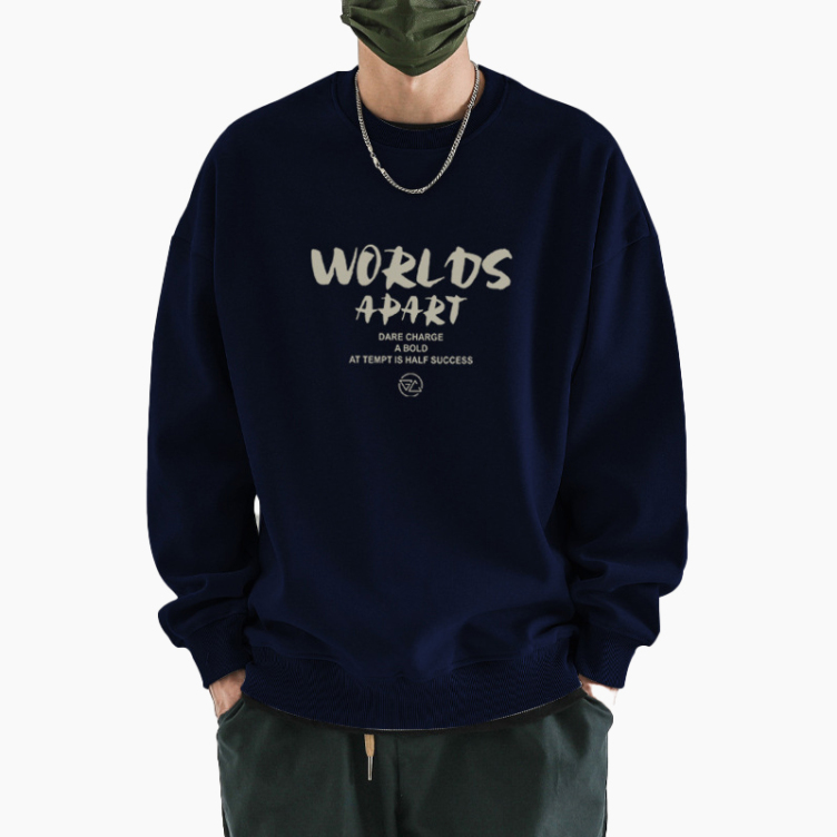 Round neck hooded velvet thickened warm inner layer sweatshirts