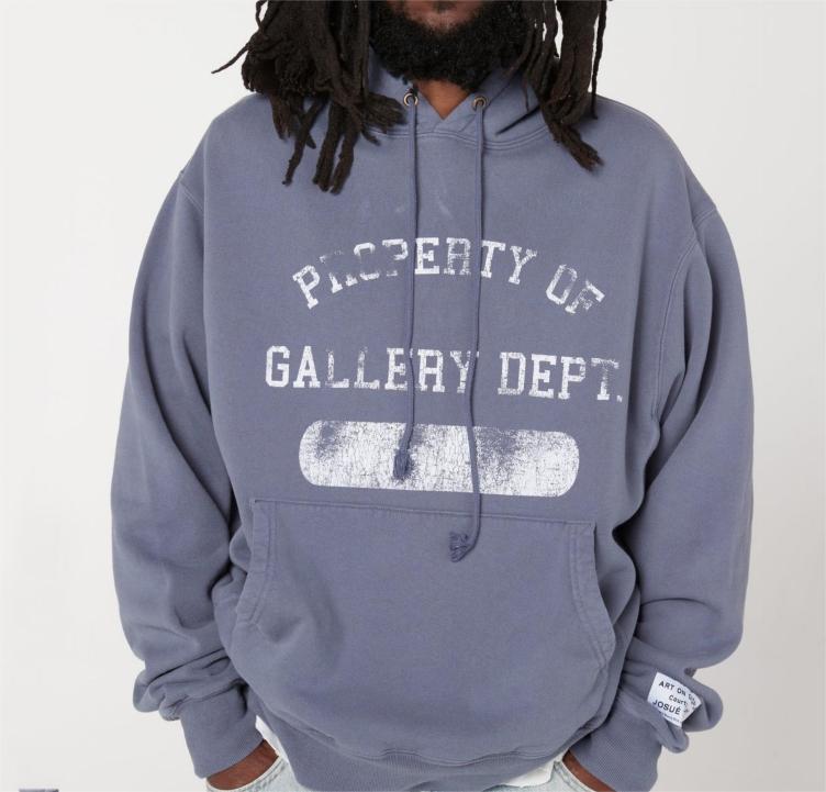 Retro American trendy brand washed distressed letter print VINTAGE hoodies