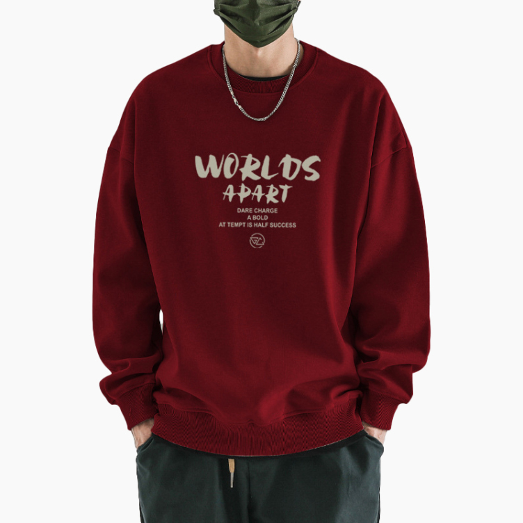 Round neck hooded velvet thickened warm inner layer sweatshirts
