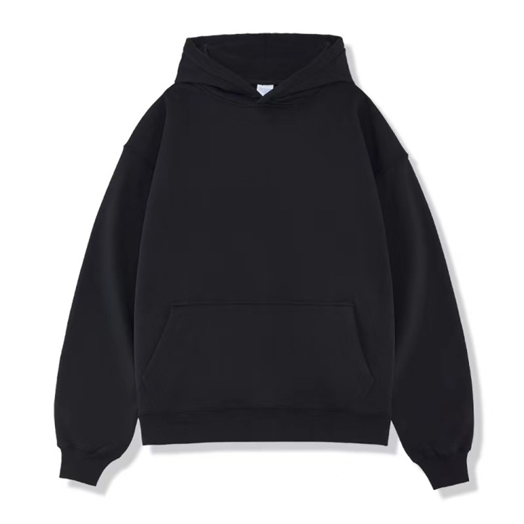 520g heavyweight pure cotton drop shoulder mid-length style hoodies