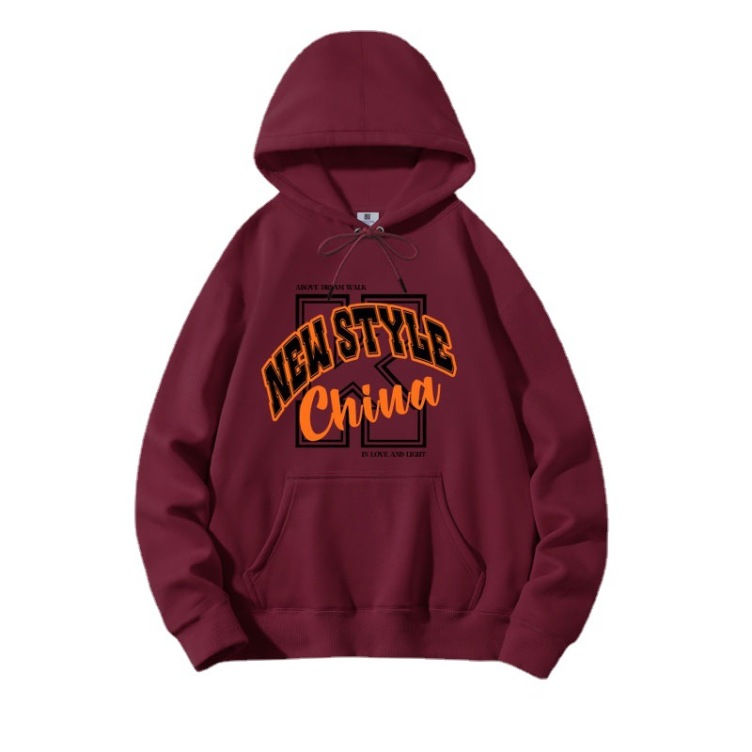 Pure cotton thin style American retro hoodies