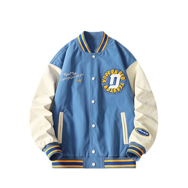 Baseball jersey loose pilot letter embroidery Jacket