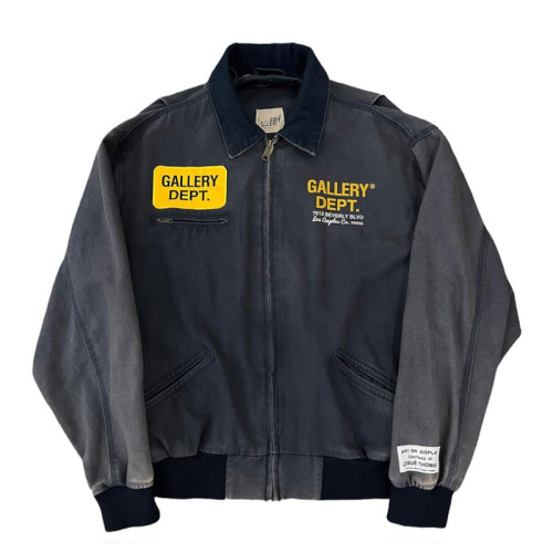 Gallery Dept washed distressed letter print denim Jacket