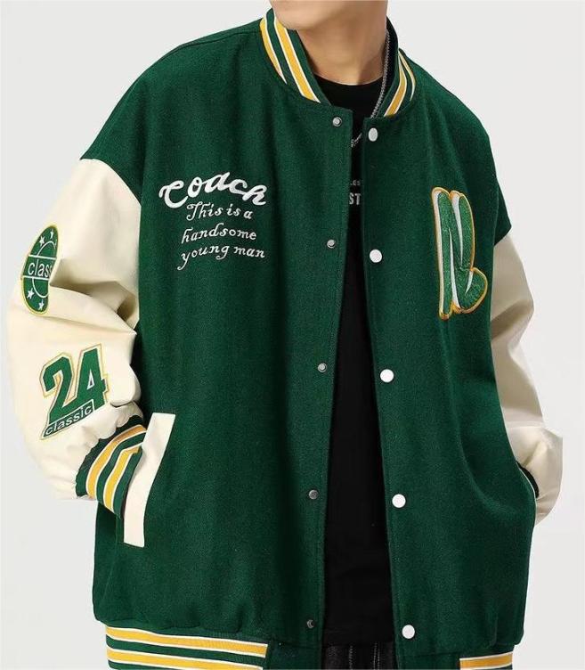 Baseball Uniform Letter Embroidery Youth Fly Loose Jacket