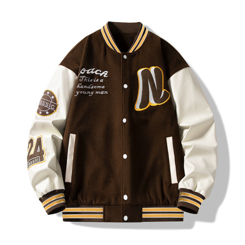 Baseball Uniform Letter Embroidery Youth Fly Loose Jacket