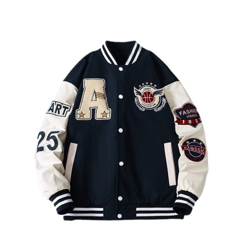 Baseball jersey loose pilot letter embroidery Jacket