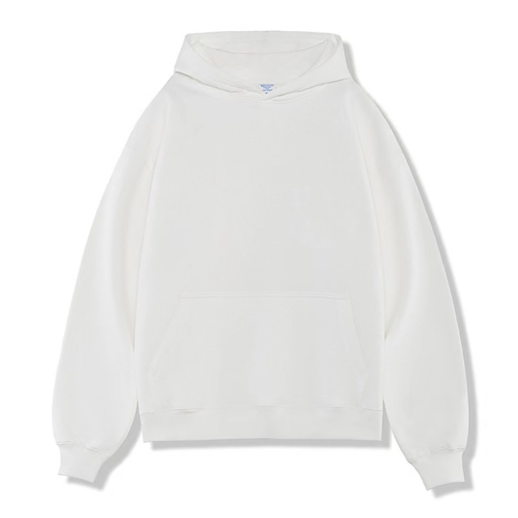 520g heavyweight pure cotton drop shoulder mid-length style hoodies