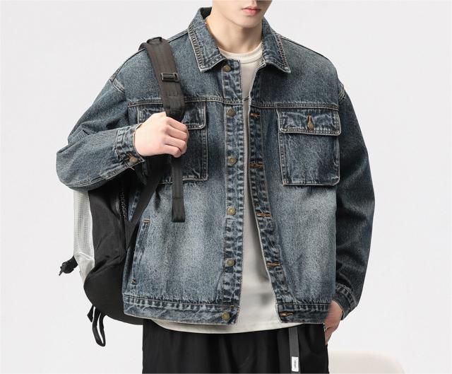 Loose American retro casual denim Jacket