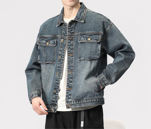 Loose American retro casual denim Jacket