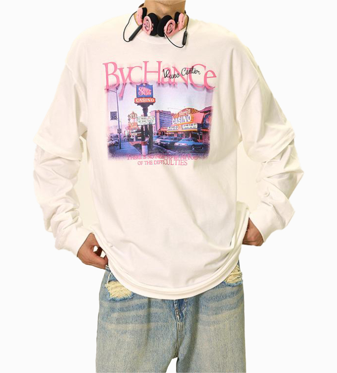 270g heavy weight dropped shoulder long sleeves sweatshirts