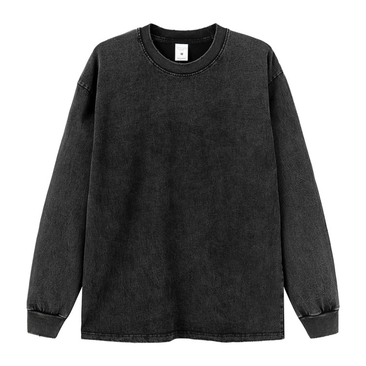 260g heavy fried snowflake retro high street loose sweatshirts