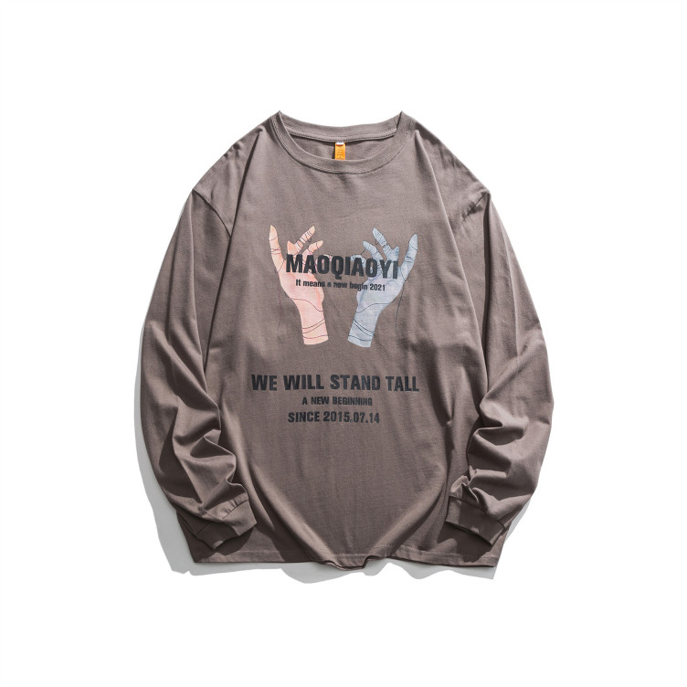 High street national fashion dark style finger print sweatshirts
