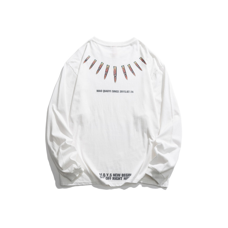 High street national fashion dark style finger print sweatshirts