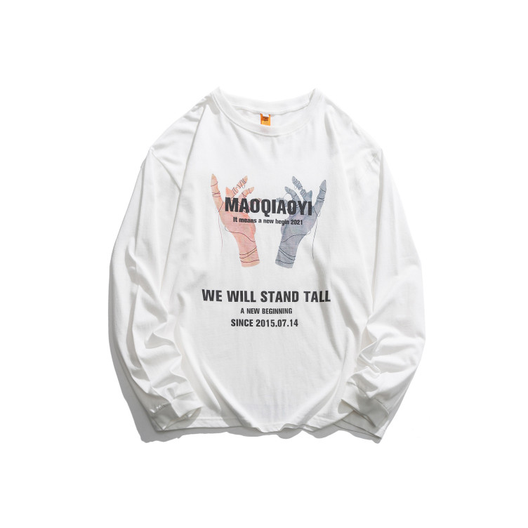 High street national fashion dark style finger print sweatshirts