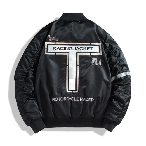 Thick Aviator Reversible Baseball Uniform Oversized Jacket