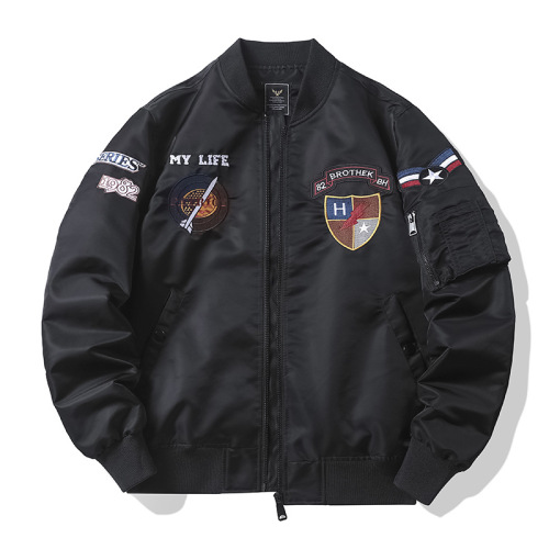 Motorcycle air force ma1 workwear embroidered baseball uniform Jacket