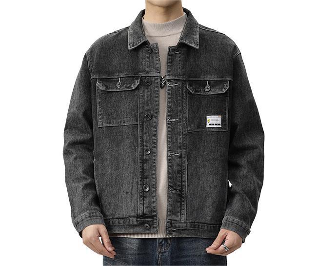High Street Washed Denim Workwear Pocket Stretch Denim jacket